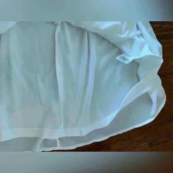 Maison Jules Crochet-Trim Fit & Flare White-Black Dress Women’s Size S NWT - Picture 8 of 12